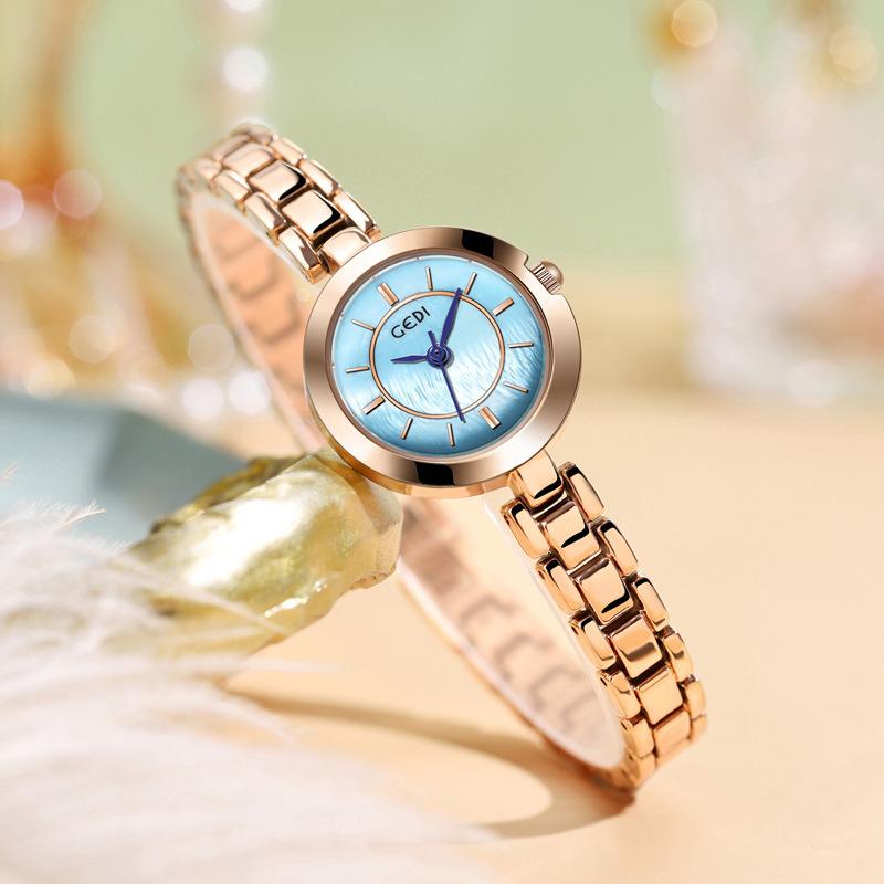 Niche Light Luxury Small Women'S Watch Junior High School Student Quartz Watch Women'S Simple Waterproof Alloy Watch