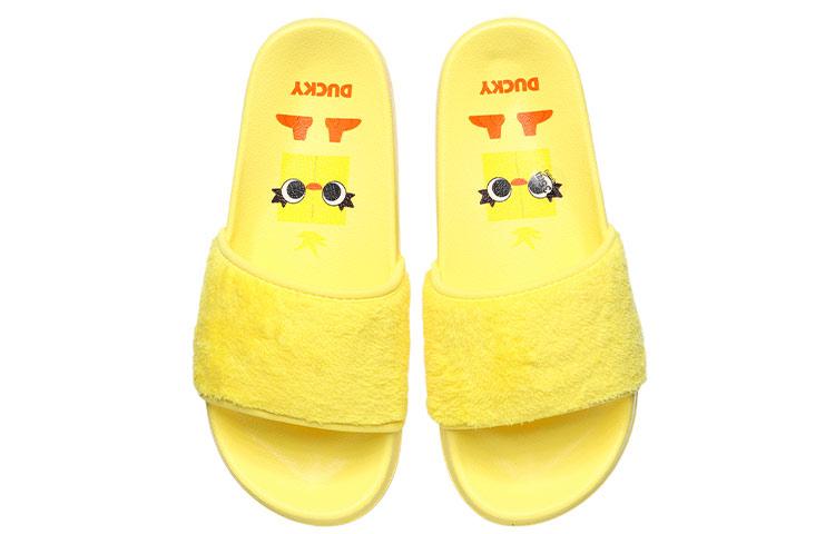 Disney X Li Ning Comfortable Rubber Sole Slide Slippers Women's Yellow ABTR008-3