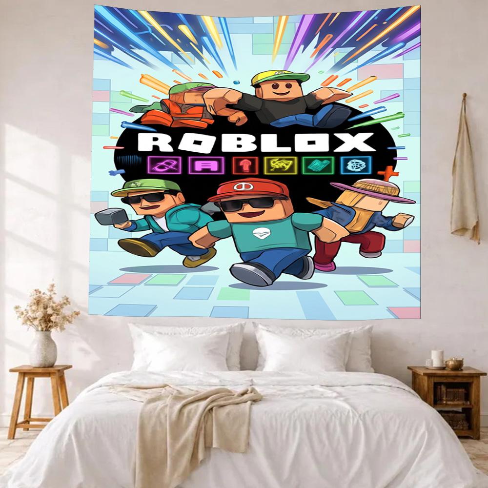 Roblox Wall Decor Tapestry Art For Pet Memorial Birthdaywedding Party Backdrop Family Gift
