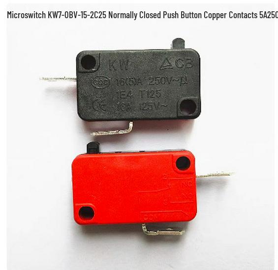 Copper Contact KW7 Series V-15/152/153/155-1C25 Microwave Oven Micro Switch