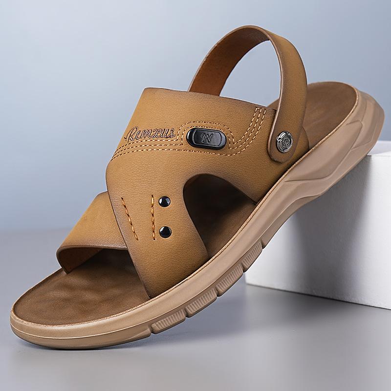 Men's Summer Dual-purpose Beach Shoes Are Classic Versatile, Comfortable and Soft, and Wear Outdoor Casual Cool Slippers.