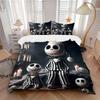 3pcs Set Nightmare Before Christmas1pc of Quilt Cover+2pcs of Pillowcase, No Core, Print Bedding, All Seasons Bedroom Setting034