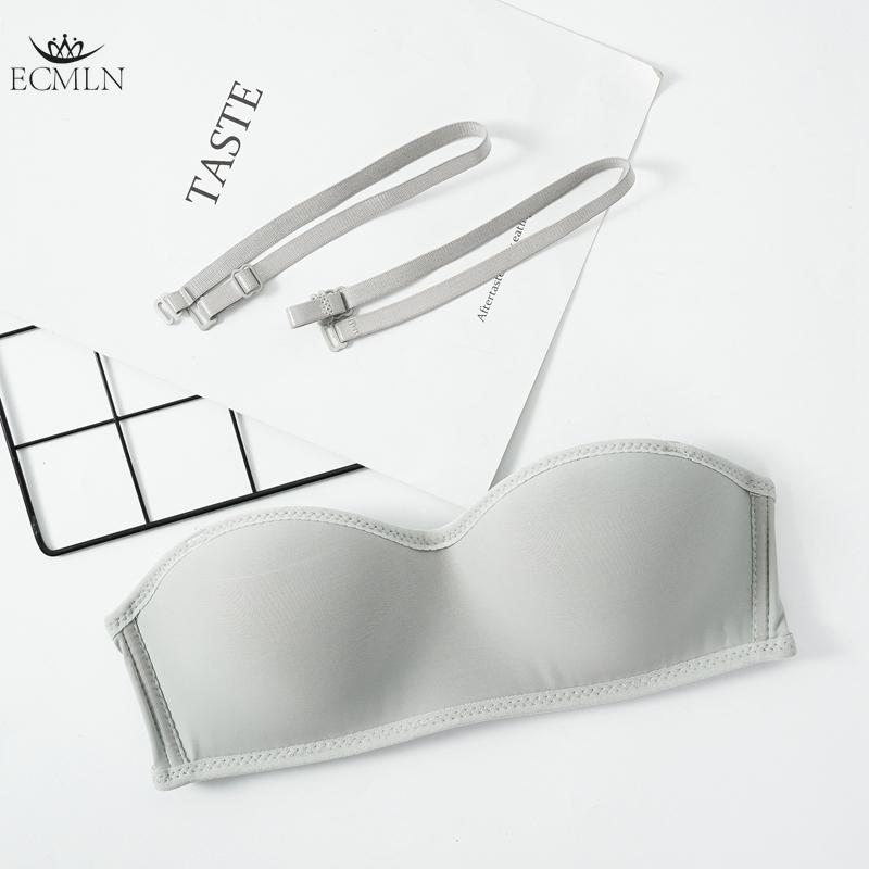 Sømløs BH Push-up BH Stroppeløs Sklisikker Usynlig Sexy Trådløs Bralette-BH