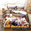 Anime Okami-san and Her Seven Companions Bedding Set Duvet Cover Bed Set Quilt Cover Pillowcase Comforter King Queen Size