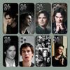 D-Damon Salvatore Phone Case For iPhone 15,14,13,12,11,Plus,Pro Max,XS,X,XR,SE,Mini,8,7 Soft Silicone Black Cover