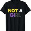 Not A  LGBT LGBTQ Pride Nonbinary Non Binary T-Shirt,100% Cotton