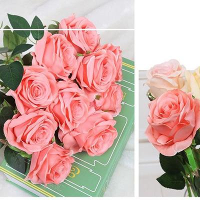 High Quality 5 Colors Simulated Rose DIY Party Decoration Festival Supplies Vintage Silk Rose Small Rose Home Decor