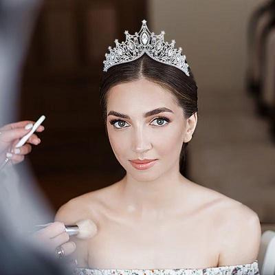 European & American Crystal Queen Crown for Girls - Ideal for Birthday, Prom, Wedding
