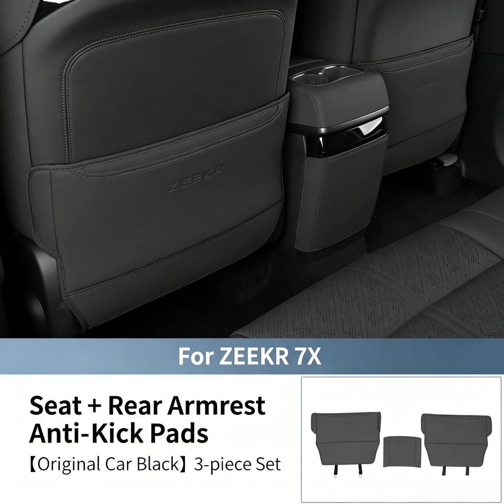 For NEW Zeekr 7X 2025-2026 Rear Seat Anti-Scratch Protection Mat with Backrest Anti-Dirt Guard Accessories Leather
