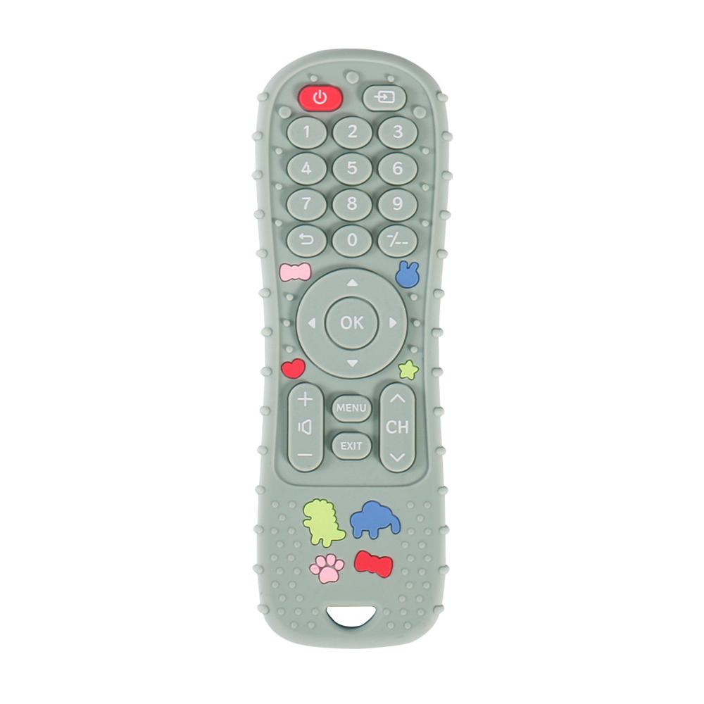 1PC Silicone Baby Toys TV Controle Remoto Forma Mordedor Brinquedo BPA Livre Silicone Dentição Brinquedo Mastigação Sensorial Acessórios Bebê
