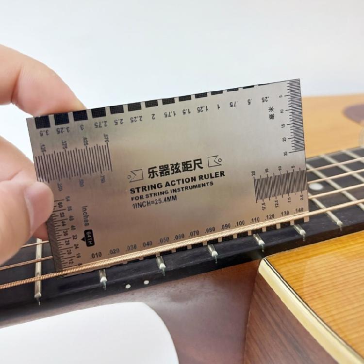 Gitarrensaite Höhenlineal Saitenlage Messlineal Ersatzmesswerkzeug Geigenbauerwerkzeug Gitarrenreparaturwerkzeug