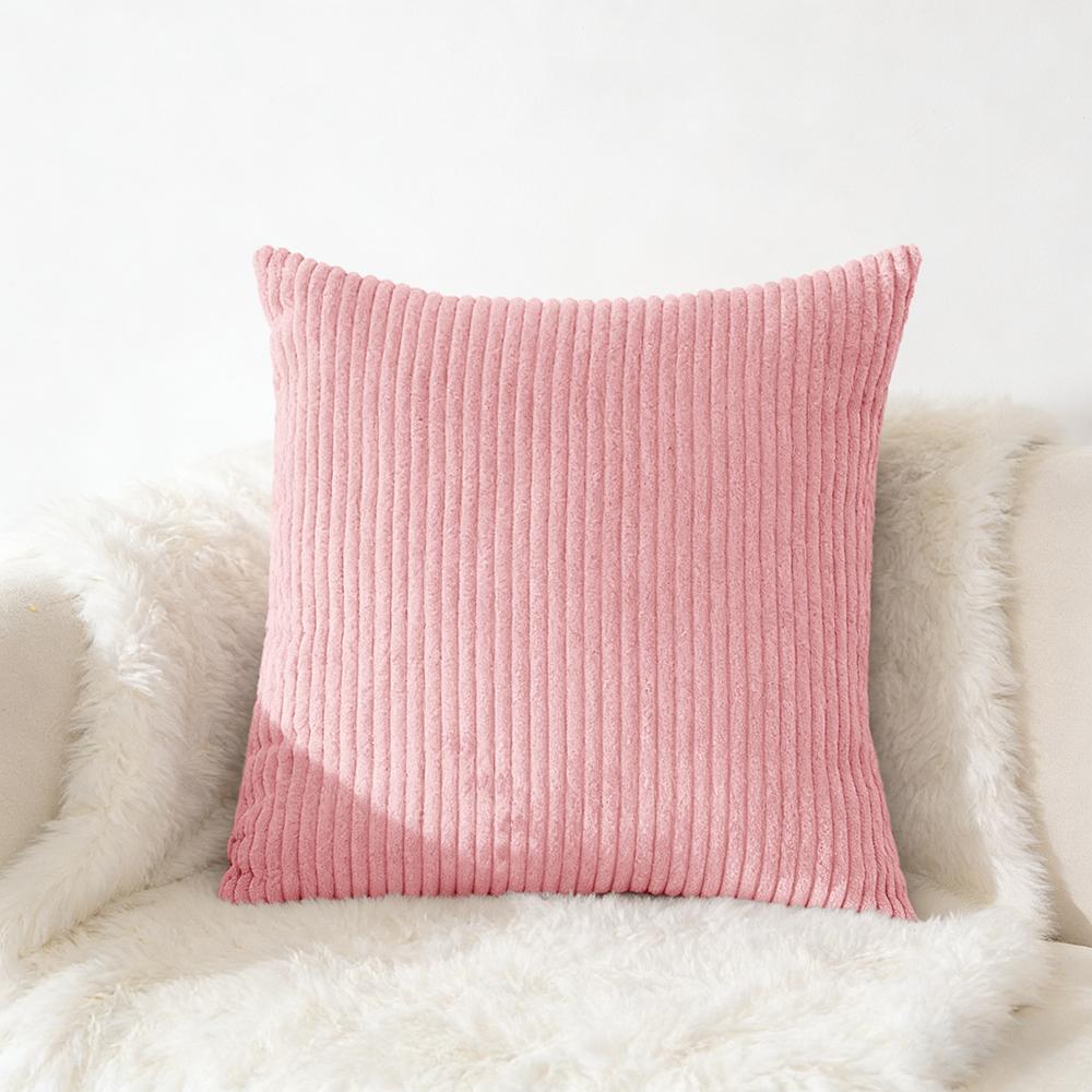 Cord Kissenbezug 40x40 45x45 50x50cm Weicher Plüsch Flanell Kissenbezug Flauschiger Sofakissenbezug für Sofa Wohnzimmer Dekoration