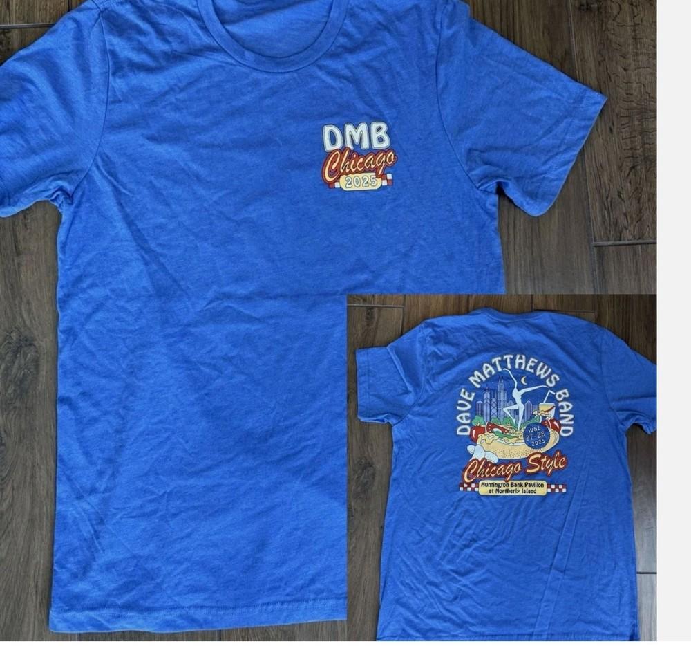 HOT 2025 - Dave Matthews Band Chicago 2025 Concert T-Shirt Reprint Unisex T-Shirt L