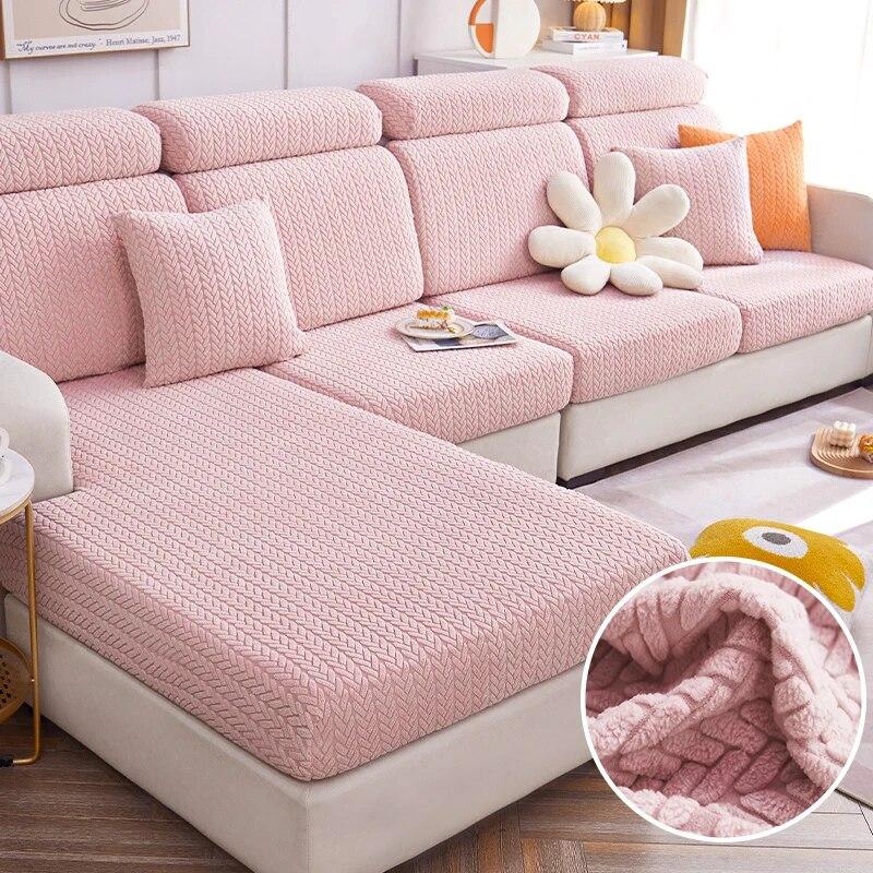 Magic Sofa Cover Wear-Resistant High Stretch Couch Cushion Slipcovers Anti-Slip L Shape Sofa Covers -Resistant Sofa Protector