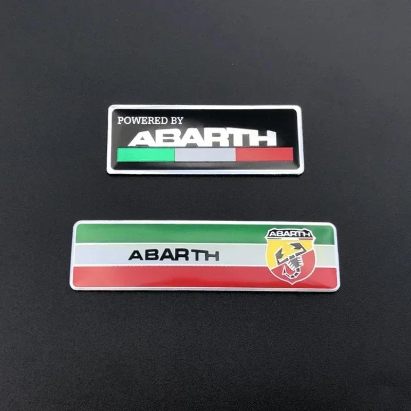 3D Aluminum Emblem Sticker Car Rear Trunk Fender Badge Decals for 500 124 Punto Ducato Palio Bravo Accessories