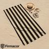 Black & Tan Stripes Soft Portable Travel Towel Unisex Ultra Lightweight Microfiber Oversized Sand Free Quick Dry Beach Towel