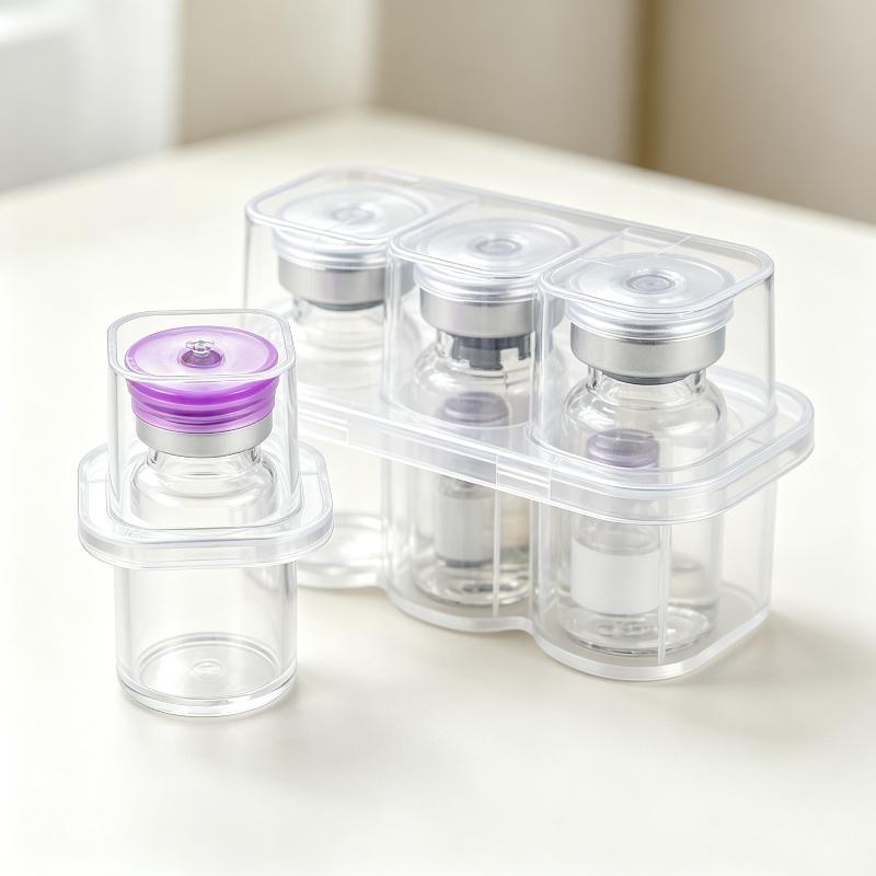 1/5/10Pcs Mini Transparent Peptide Storage Case Vial Stackable Refrigerator Storage Box 3Ml Vial Storage Case For Lab & Home Use