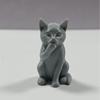 3PCS Cute Creative Simulated Kittens, "Invisible Evil" Learning Office Car Decoration and Garden Balcony Landscape Micro Crafts