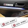 Hub Caps 2PCS 3D Aluminum Alloy Logo Car Rear Trunk Fender Emblem Badge Stickers Decal For Alfa Romeo Giulietta Giulia GT Mito B ze3