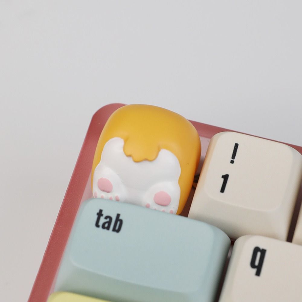 Little Key Crogi Butt Keyboard Cap Animal Mechanical Keyboard Keycap For Mechanical Keyboard