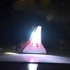 Universal Roof Tail Modification Light Solar Safety Warning Light Car Shark Fin Antenna  Driving