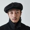 Millieoneeohaes Rugged Fabric Newsboy Cap [Black]
