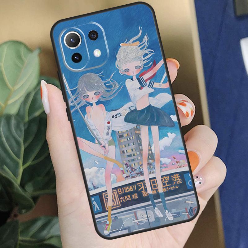 Cartoon Aesthetic Aya Takano Case For Xiaomi 15 14 Ultra 13T 14T 15T Pro 17 Pro Max POCO F8 F7 F5 F6 X5 X6 X7 Pro Coque