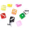 14mm Crystal Resin Dice: DIY Pendants, Necklaces, Hair and Jewelry Accessories