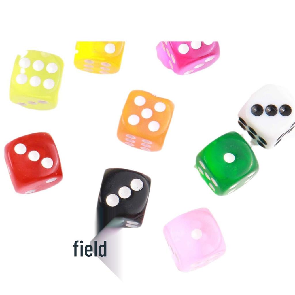 14mm Crystal Resin Dice: DIY Pendants, Necklaces, Hair and Jewelry Accessories