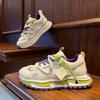 Mens Breathable Mesh-Panel Chunky Sole Casual Running Shoes Sport Sneakers