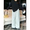Kumikumi Stylish Minimalist Pure Color High Waist Casual Pants Women's Autumn Loose Slimming and All-Matching Matchet Pants Pants