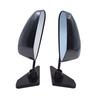 Universal 2 Pcs Carbon Fiber Vintage F1 Style Racing Car Left/Right Side Mirrors