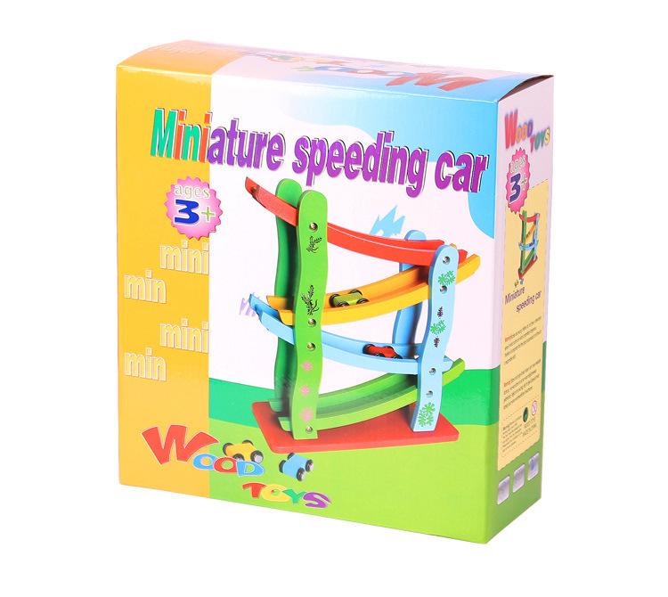 Wooden Glider Track Car - Early Education Toy for Ages 1-3