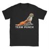 Men Women Printed Team Punch Punch the Monkey Baby Monkey Holding Plush Toy  Tee T Shirt Pure Cotton  Tshirts Clothes