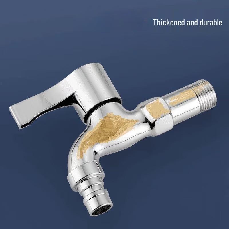 OEING Dual Outlet Brass Washing Machine Faucet