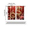 2 pcs   filtering curtains (excluding rods   non-movable   without batteries) Golden Dragon for use in bedrooms and living rooms