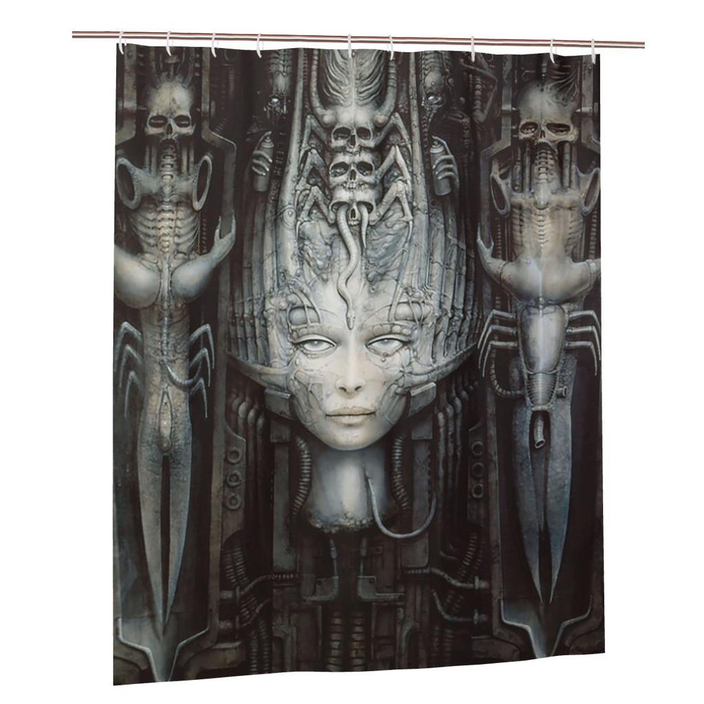 Hr Giger - Li - Painting Shower Curtain Bathroom Polyester Waterproof Bath Curtains With Hooks