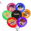 Roblox Sandbox Game Theme Birthday Party Decoration Set Latex Balloons Banner Cake Toppers Party Tableware For Kids Celebration