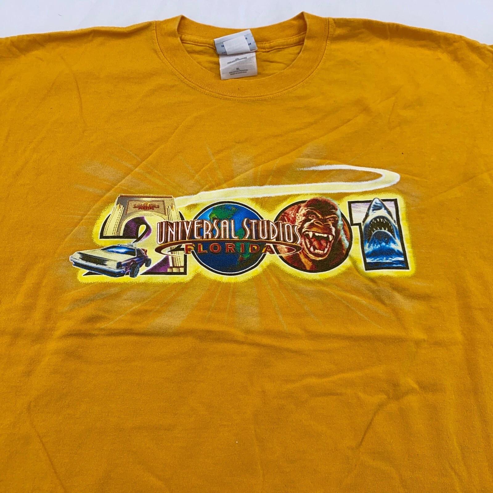 vintage UNIVERSAL STUDIOS FLORIDA T-Shirt LARGE king kong back to the future S