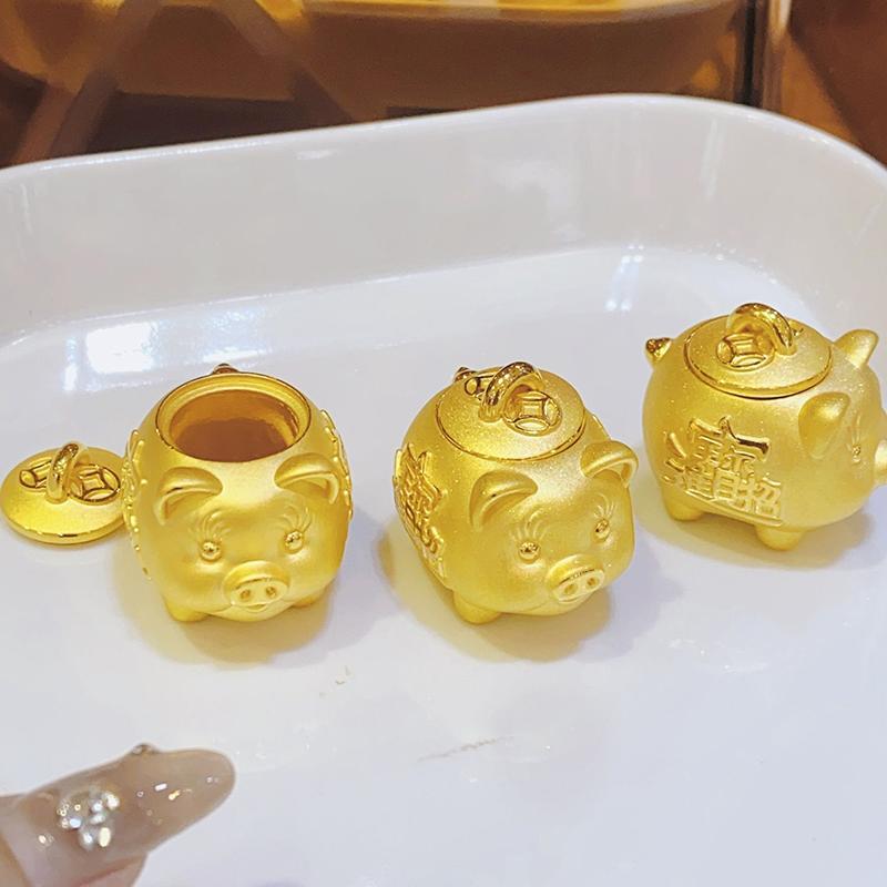 

Милая Золотая Свинка Копилка, Латунные Украшения, Коробка для Хранения Золотых Бобов, Копилку Можно Открыть, Милый Милый Подарок Свинка золотой