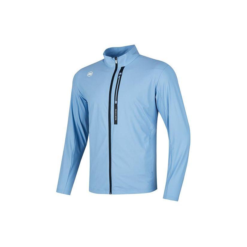 Skechers Zip-Up Design Printed Logo Long Sleeve Jacket Men jackets Temptation-Blue P224M008-00MU