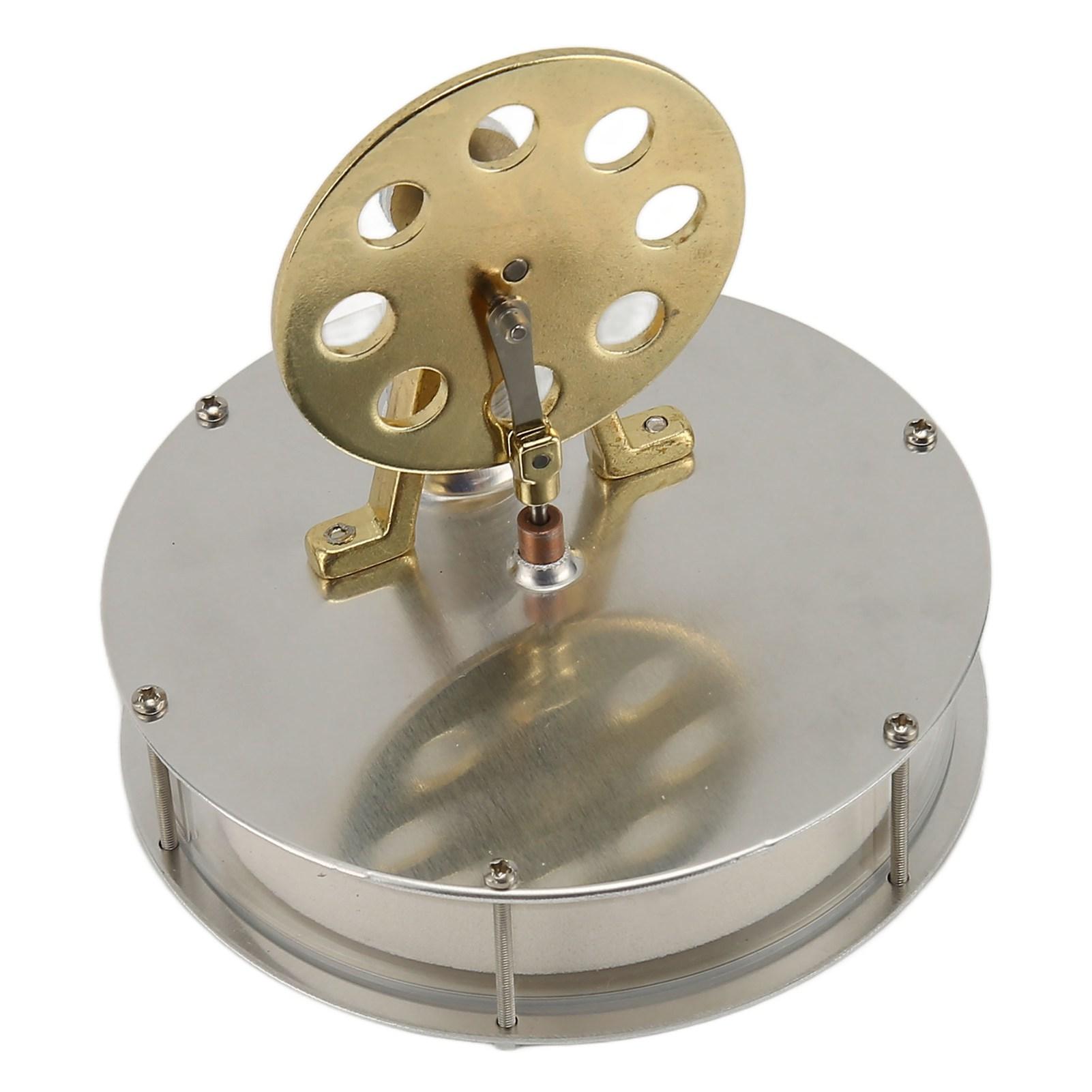 Двигатель Стирлинга Модель двигателя Низкотемпературный серебристый цинковый сплав — фото 8