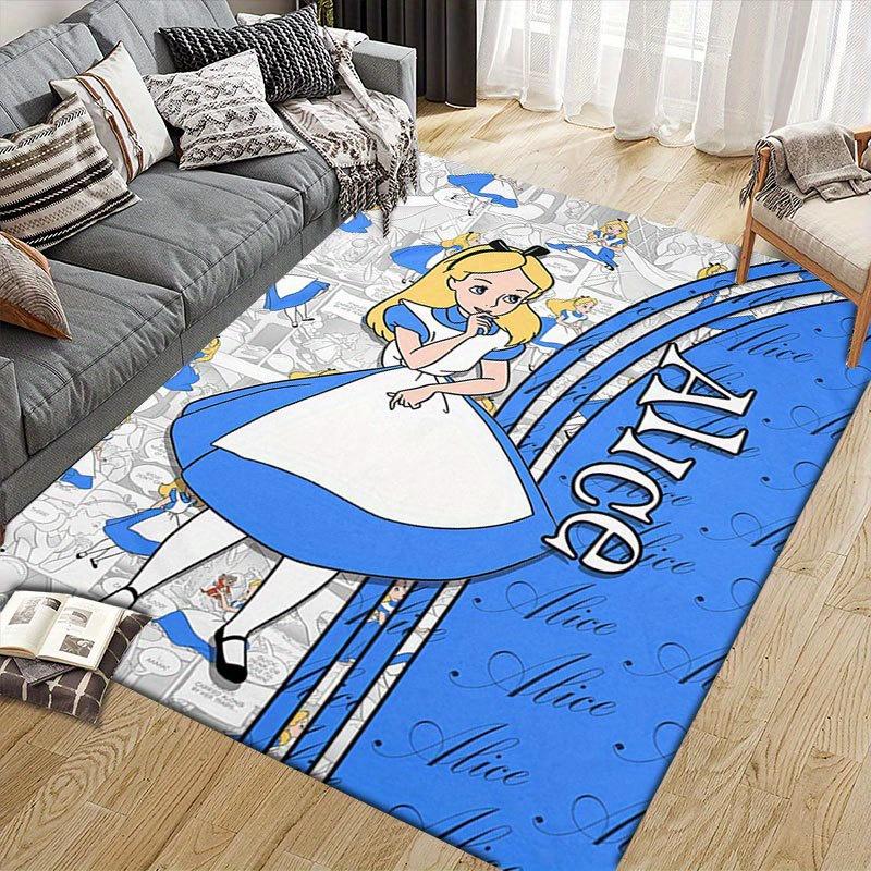 1pc Disney Cartoon Characters Pattern Carpet Area Rug Non-slip Carpet Hand Washable Floor Mat Suitable For Living Room Bedroom Home Decor