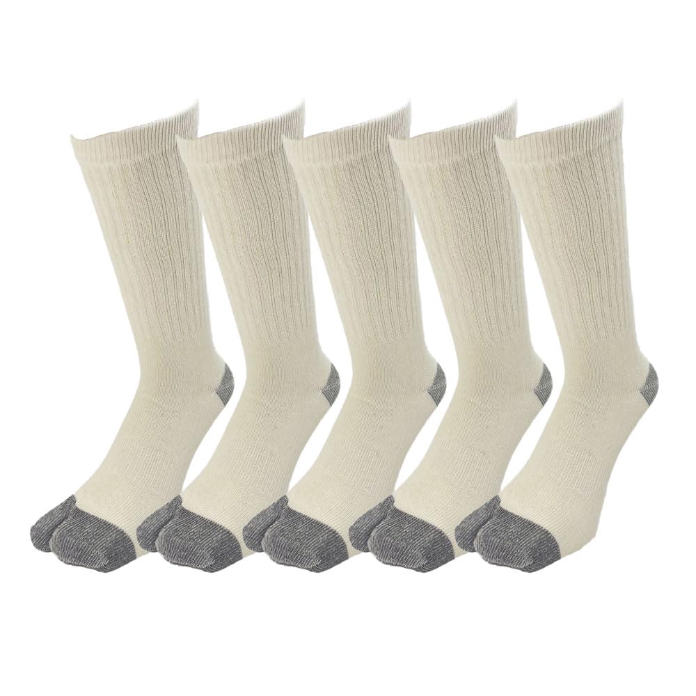 Fuji Gloves Industry Fujite Tengyu Cotton Stretch Fit Toe Socks Set (Tabi Style) 5-Pair #1066