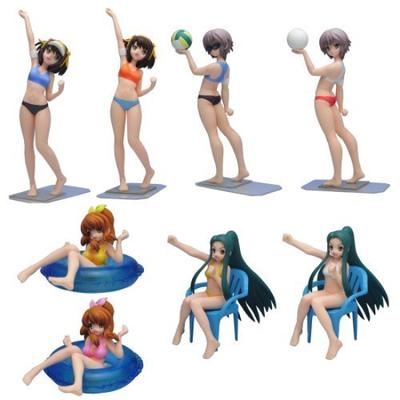 Figure Meister The Melancholy of Haruhi Suzumiya Beachside Collection Bandai Set of (Complete 8)