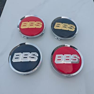 4 pièces Cache-moyeux Emblème BBS 68mm 75mm Acrylique PMMA Surface Plane Cache-moyeu de Roue de Voiture BBS Moyeu Pour Moyeu Central de Roue de Voiture