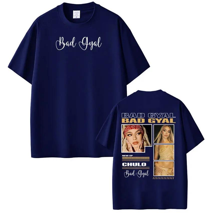 Singer Bad Gyal Album Tour Merch TShirt Unisex Fashion HipHop TShirt Summer 100 Cotton Mass Casual TShirt Streetwear