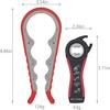 Jar Opener,5 in 1 Multi Function Can Opener Bottle Opener Kit with Silicone Handle Easy to Use for Children,Elderly and Arthritis Sufferers