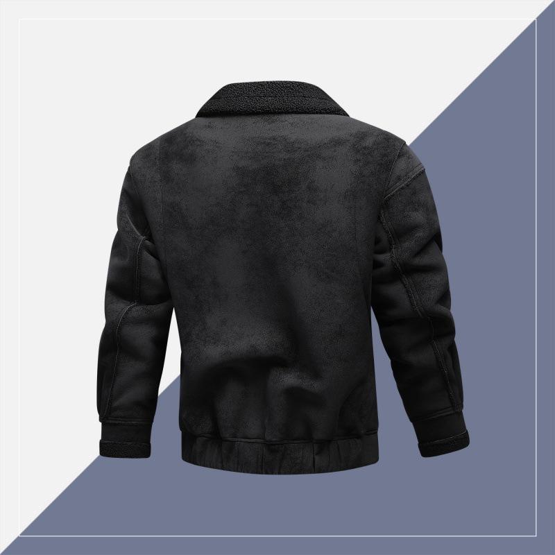 Handsome Motorcycle Retro Conventional Pu Leather Jacket for Men and Women Joker Loose Leather Jacket In Spring and Autumn.