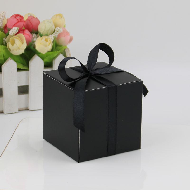 European Square Candy Box, Multi-Color Square Happy Candy Box 7.6 Cm Solid Color Large Square Box
